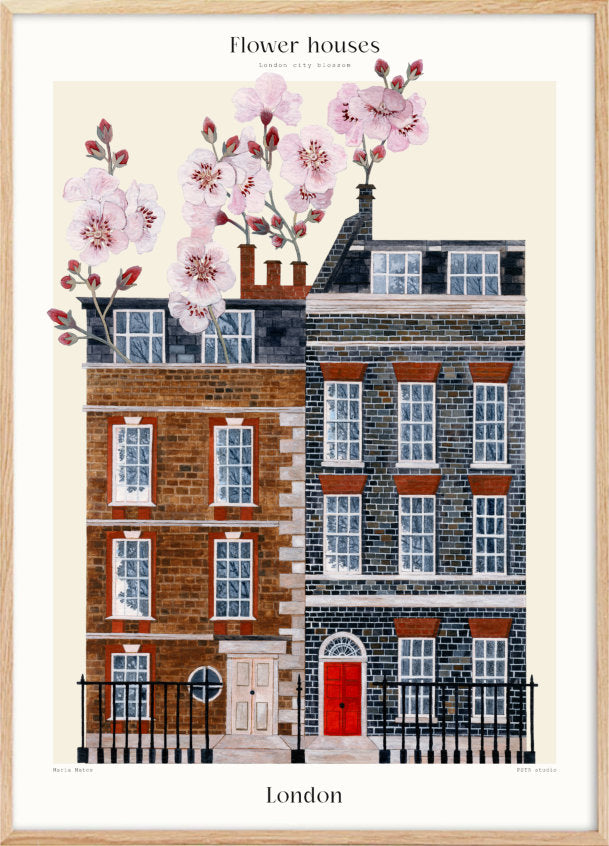 Flower House London - arkitektur plakat - Plakatcph.com - plakater, posters og boligdesign
