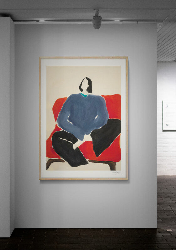 Den røde stol plakat– Plakatcph.com