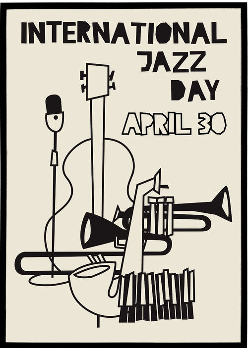 Jazz april plakat - Plakatcph.com - plakater, posters og boligdesign