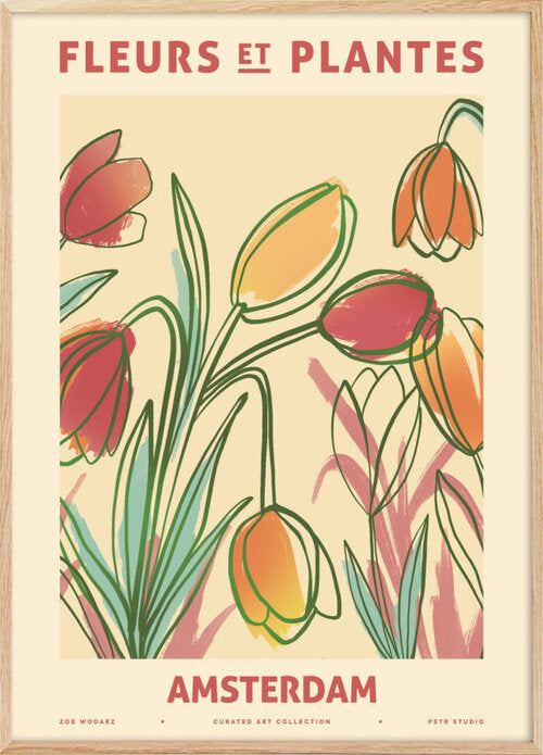 Fleurs et Plantes Amsterdam Poster - Plakatcph.com - posters, posters and home designs