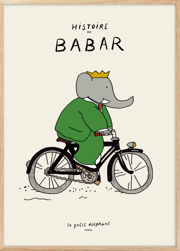 Barbar på cykeltur poster plakat - Plakatcph.com - plakater, posters og boligdesign