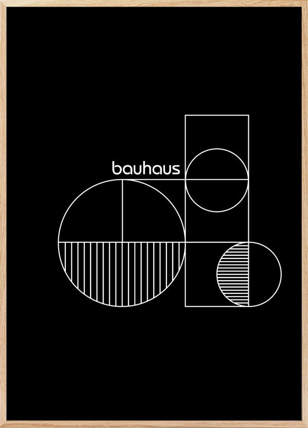 Black Bauhaus plakat - Plakatcph.com - plakater, posters og boligdesign