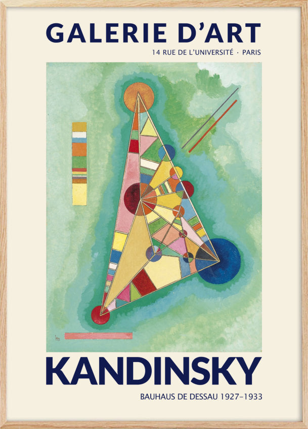 Kandinsky "triangle" poster and posters - Plakatcph.com - posters, posters and home designs