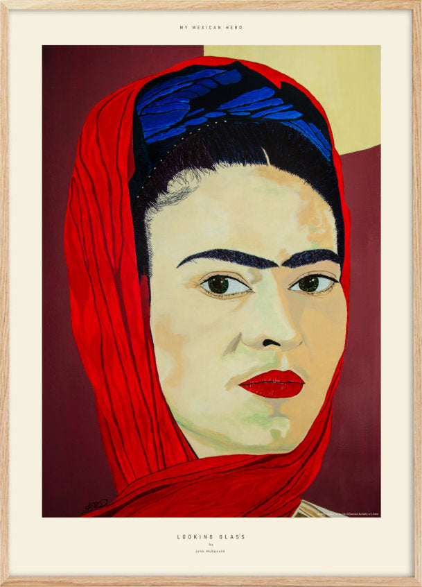 Frida Kahlo portræt. - Plakatcph.com - plakater, posters og boligdesign