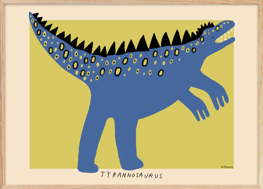 Dinosaur plakat / poster Tyrannosaurus - børneplakat - Plakatcph.com - plakater, posters og boligdesign
