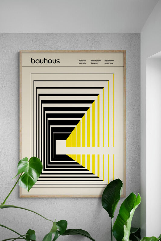 The yellow Bauhaus plakat - Plakatcph.com