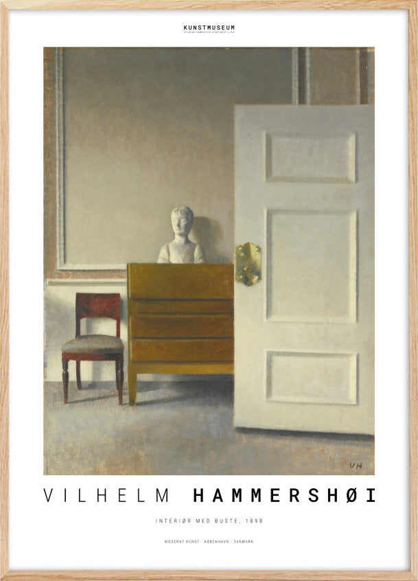 Vilhelm Hammershøi interiør no.2 plakat - Plakatcph.com - plakater, posters og boligdesign