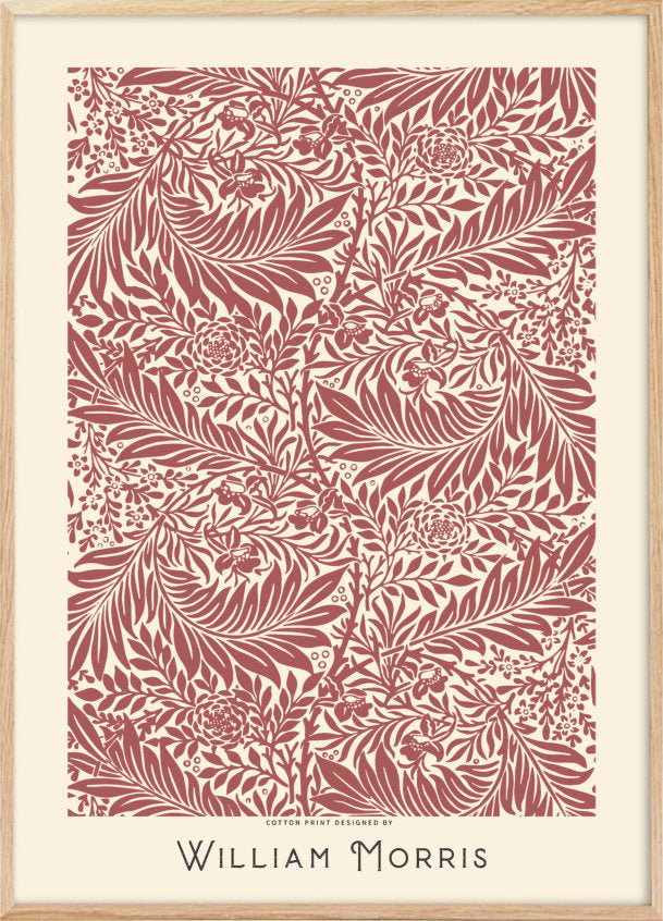 William Morris Total red poster - Plakatcph.com