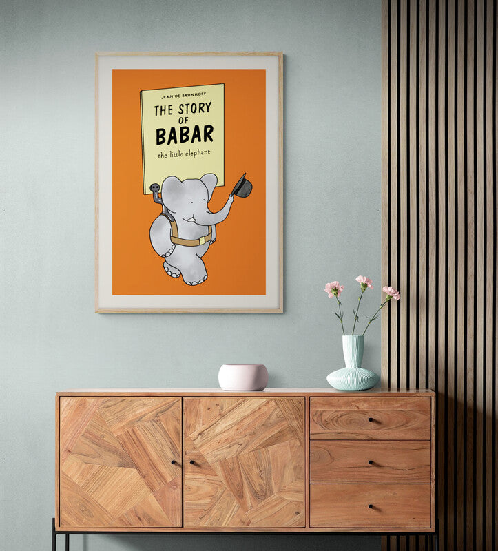 Babar den lille elefant på tur plakat & poster - Plakatcph.com - plakater, posters og boligdesign