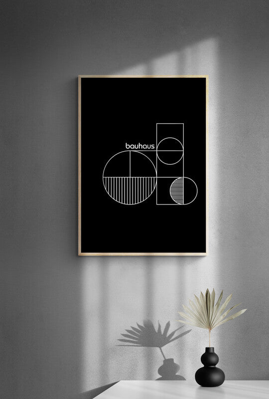Black Bauhaus plakat - Plakatcph.com - plakater, posters og boligdesign