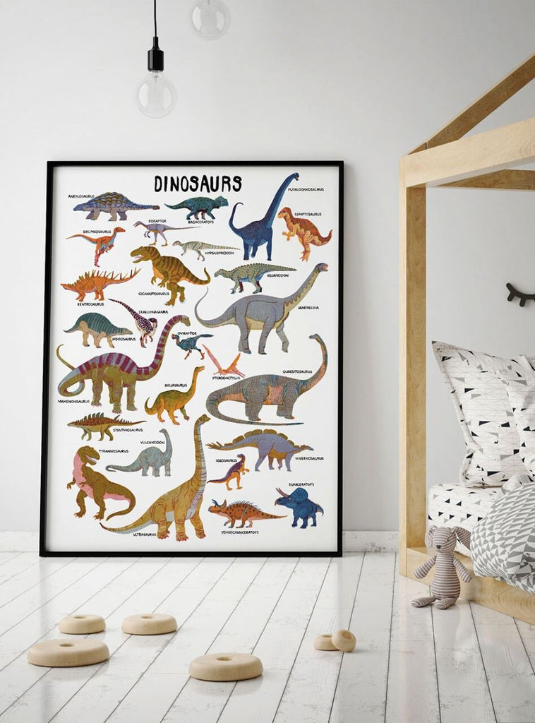 Dinoplakat - dinosaurs  Plakat - børneplakat - Plakatcph.com - plakater, posters og boligdesign