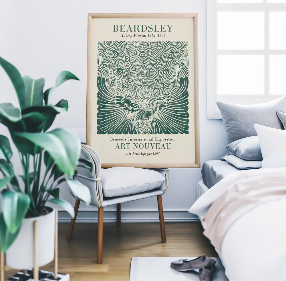 Beardsley grøn Plakat - plakatcph - Plakatcph.com - plakater, posters og boligdesign