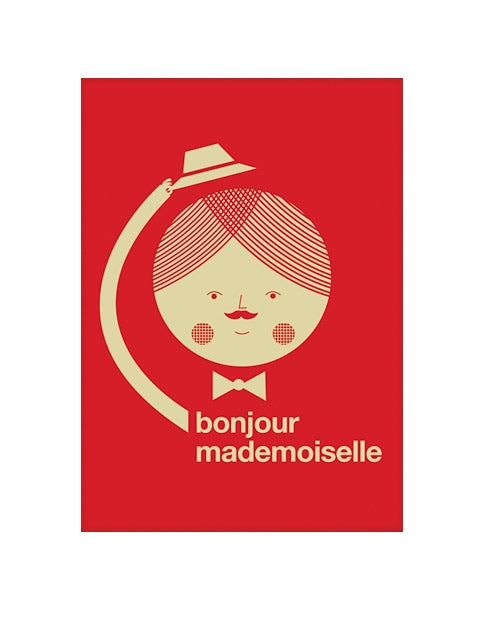 Bonjour Mademoiselle plakat poster - plakatcph - Plakatcph.com - plakater, posters og boligdesign