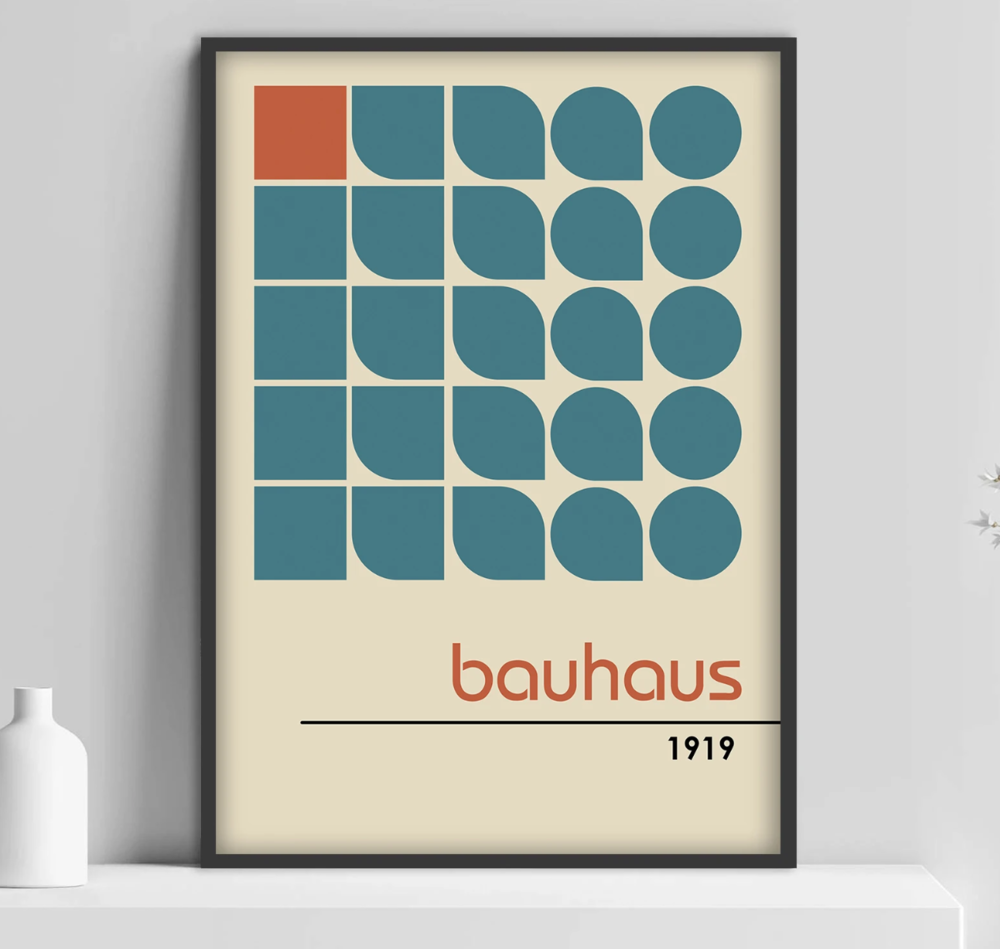 Bauhaus prikker Plakat - plakatcph - Plakatcph.com - plakater, posters og boligdesign