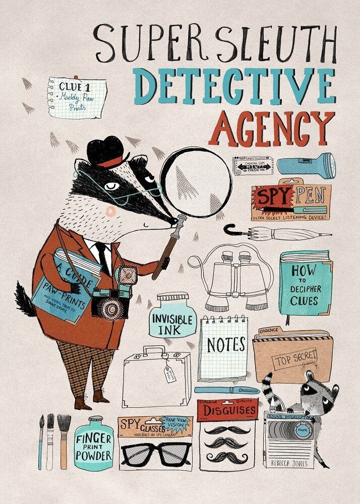 Superdetektiven Plakat - Plakatcph.com - plakater, posters og boligdesign